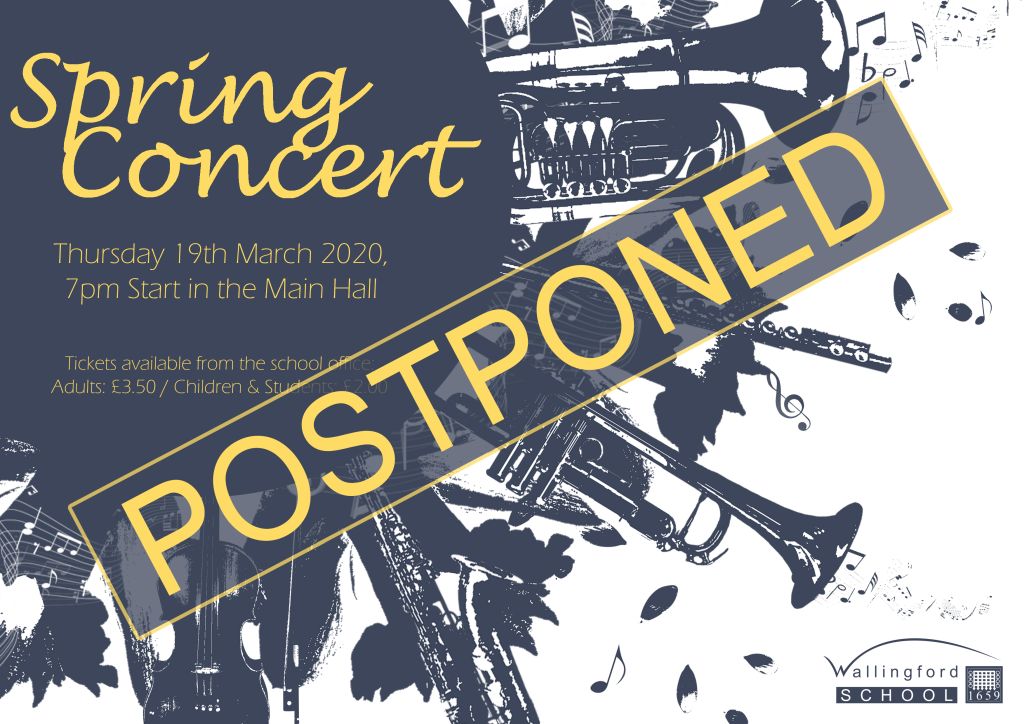 Spring concert postponed