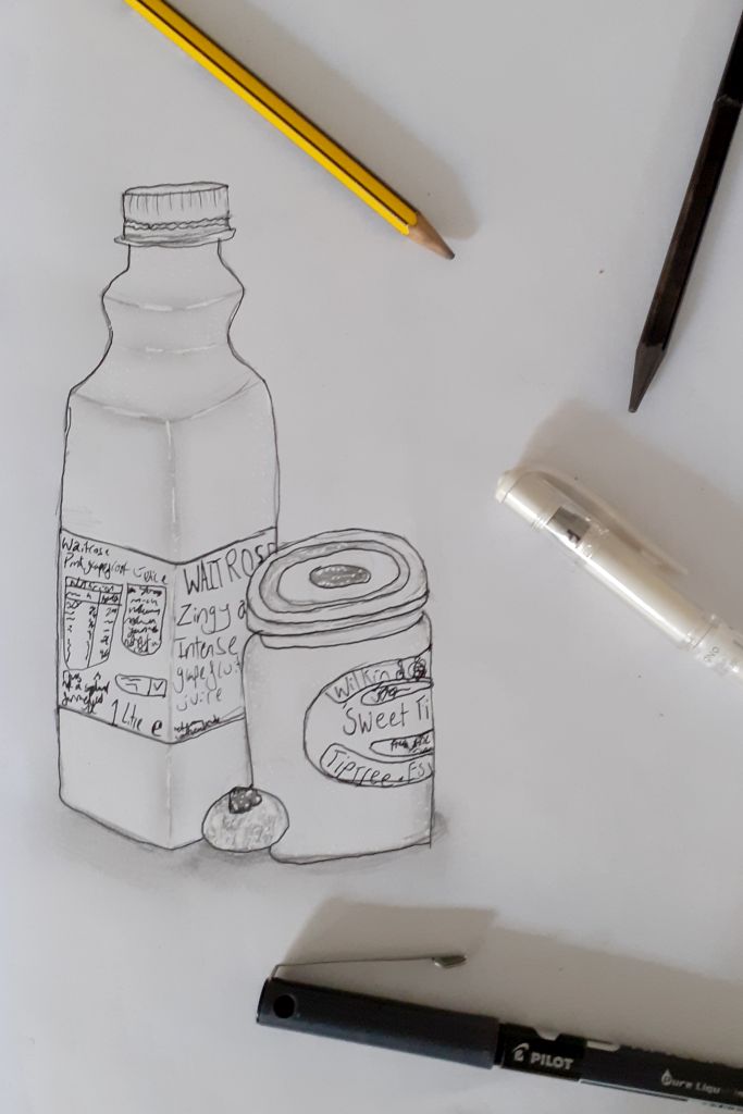 jars line drawing