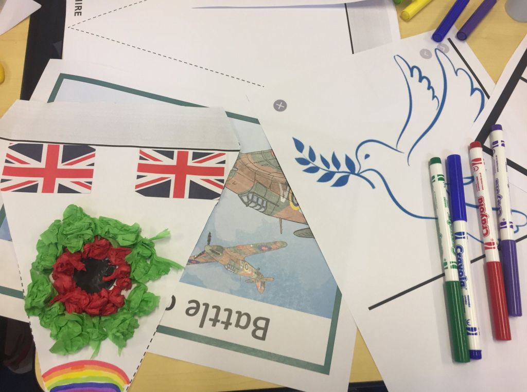Brightwell cum Sotwell Primary School have already been getting creative making their bunting this week!